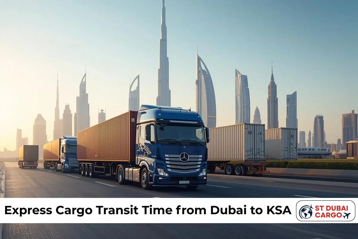 Express Cargo Transit Time from Dubai to KSA