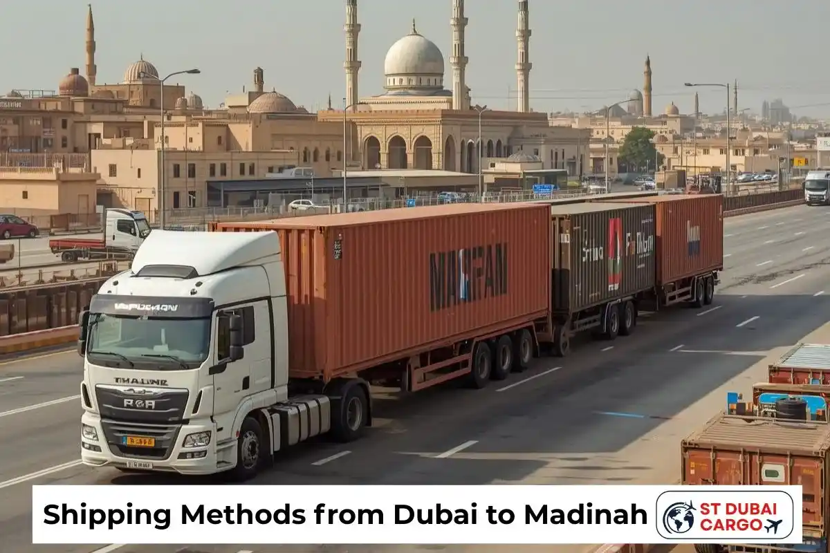 Shipping Methods from Dubai to Madinah