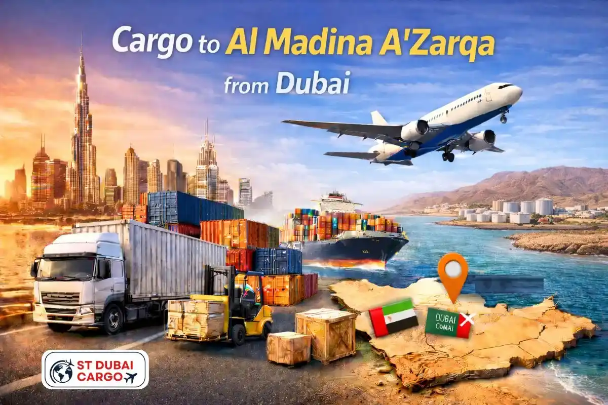 Cargo to Al Madina A'Zarqa from Dubai