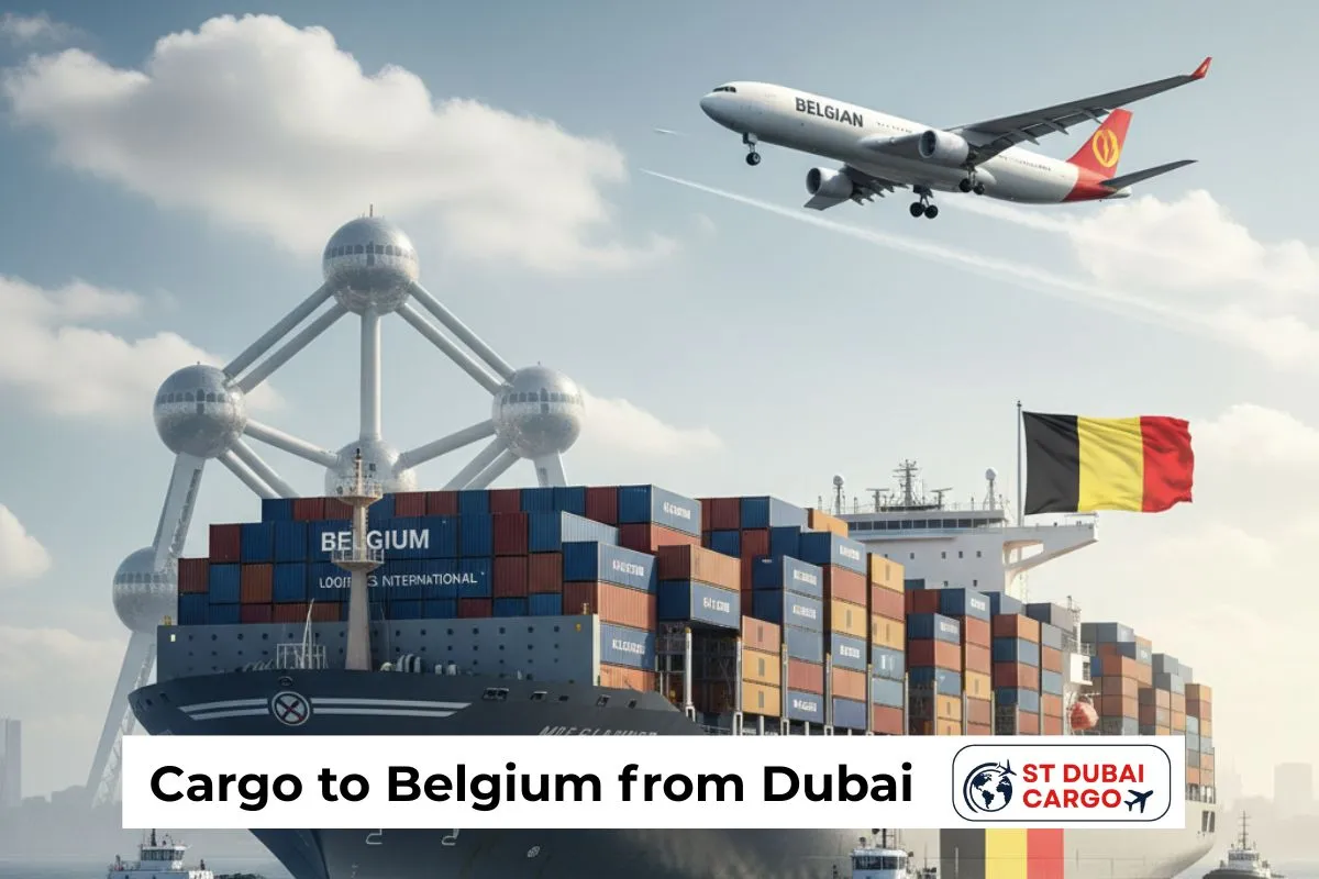 Cargo to Belgium from Dubai