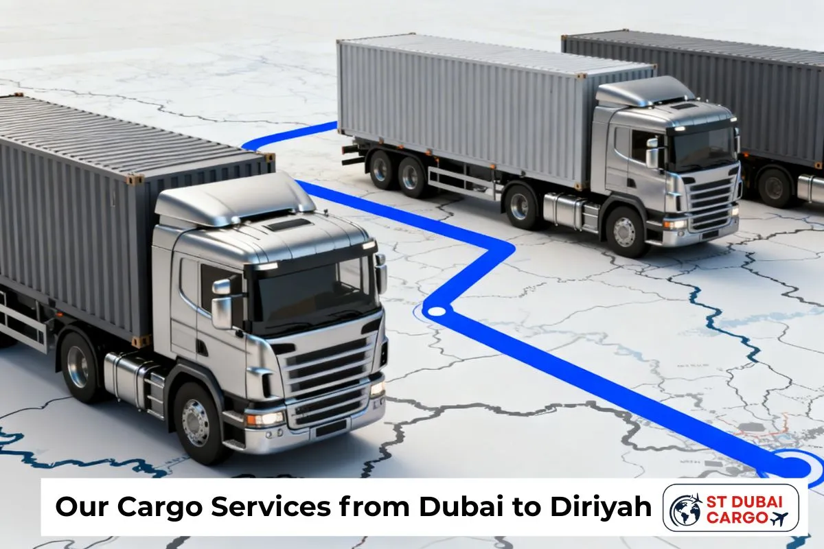 Our Cargo Services from Dubai to Diriyah