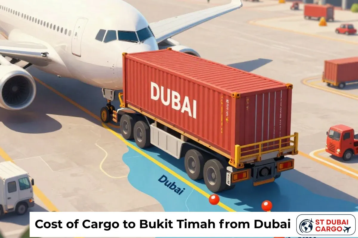 Cost of Cargo to Bukit Timah from Dubai