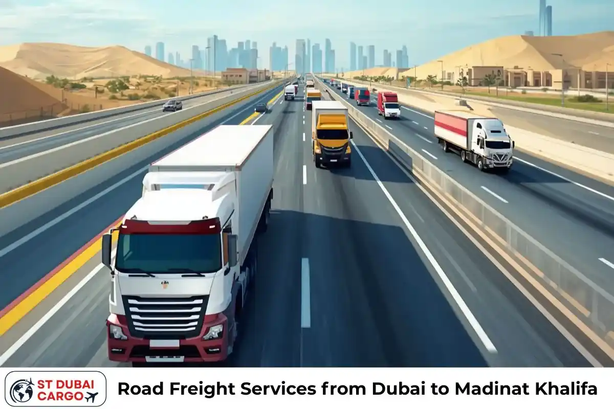 Road Freight Services from Dubai to Madinat Khalifa