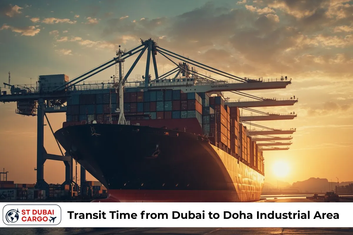 Transit Time from Dubai to Doha Industrial Area